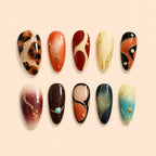 Abstract Starburst Ombre Y2K Press On Nails — image 1