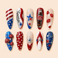 Americana Pop Art 3D Press On Nails — image 1