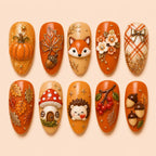 Autumn Woodland Charm Press On Nails — image 1