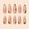 Blush Marble Celestial Star Press On Nails — image 1