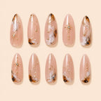 Blush Marble Celestial Star Press On Nails — image 1