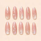 Blush Pearl Orbit Press On Nails — image 1