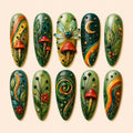 Forest Fairy Mushroom 3D Press On Nails