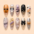 Boo Ghost & Candy Halloween 3D Press On Nails — image 1
