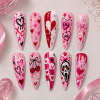 Call Me XOXO Heart & Cherry Press On Nails — image 2