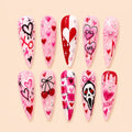 Call Me XOXO Heart & Cherry Press On Nails — image 1