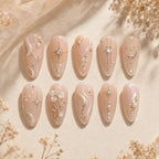 Celestial Blossom Moon & Star Press On Nails — image 2