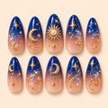 Celestial Moon and Sun Ombre Press On Nails — image 1