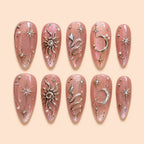 Celestial Sun Moon & Serpent 3D Press On Nails — image 1