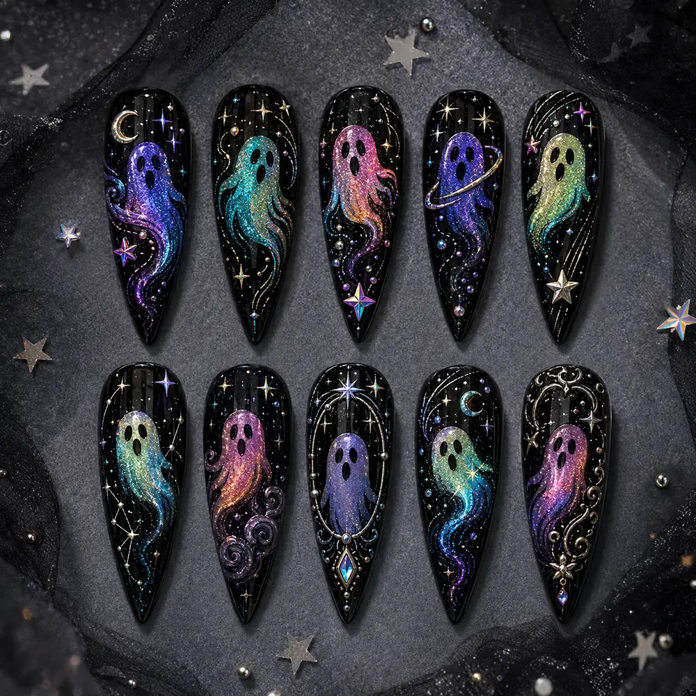 Cosmic Specter Stiletto Press On Nails — image 2