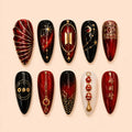 Crimson Celestial Love Press On Nails — image 1