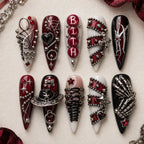 Crimson Gothic Hardware 3D Press On Nails — image 2