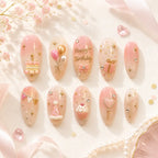 Cute Birthday Cake & Balloon Rhinestone Press On Nails