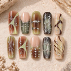 Earthbound Orbit Rhinestone Press On Nails — image 2