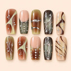 Earthbound Orbit Rhinestone Press On Nails — image 1