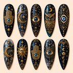 Enchanted Owl Celestial 3D Press On Nails