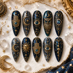 Enchanted Owl Celestial 3D Press On Nails