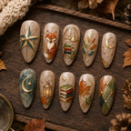 Enchanted Woodland Library 3D Glitter Press On Nails — image 2