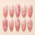Fairycore Moonlit Fairy & Butterfly Iridescent Press On Nails