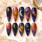 Galaxy Celestial Dream Ombre Press On Nails