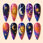 Galaxy Celestial Dream Ombre Press On Nails
