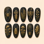 Gilded Woodland Curiosities 3D Press On Nails — image 1