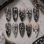 Gothic Cross and Butterfly 3D Press On Nails — image 2