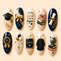 Graduation Academic Achievement Book & Diploma 3D Press On Nails