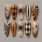 Halloween Spider Web & Celestial Press On Nails — image 2