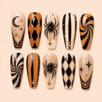 Halloween Spider Web & Celestial Press On Nails — image 1