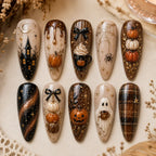 Haunted Pumpkin Ghost 3D Press On Nails — image 2