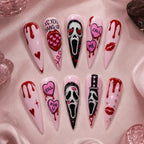 Horror Love Drip Stiletto Press On Nails — image 2
