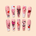 Love Letter Hearts & Bows Press On Nails — image 1