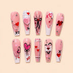 Love Letter Hearts & Bows Press On Nails — image 1