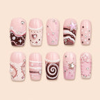 Y2K Star Heart 3D Rhinestone Press On Nails — image 1