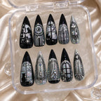 Midnight Cathedral Cat Press On Nails — image 2