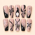 Midnight Gnome Snowflake Glitter Press On Nails — image 1