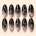Midnight Moon & Star Rhinestone Press On Nails — image 1
