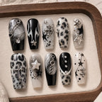 Midnight Star Cross Charm Press On Nails — image 2