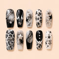 Midnight Star Cross Charm Press On Nails — image 1