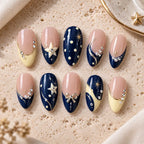 Midnight Star French Tip Press On Nails — image 2