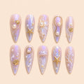 Pearl Tide 3D Jelly Press On Nails — image 1