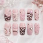 Y2K Star Heart 3D Rhinestone Press On Nails — image 2