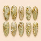 Sage Garden Butterfly 3D Rhinestone Press On Nails — image 2