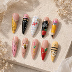 School Supplies 3D Back to School Press On Nails — image 2