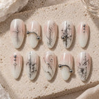 Serendipity Silver Orbit Celestial Press On Nails — image 2