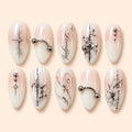 Serendipity Silver Orbit Celestial Press On Nails — image 1