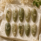 Woodland Fairy & Wildflower Gold Foil Press On Nails