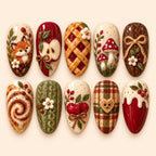 Woodland Harvest Fox & Apple 3D Press On Nails — image 1