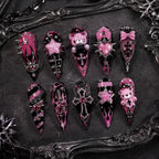 Y2K Bear Heart Star 3D Rhinestone Press On Nails — image 2